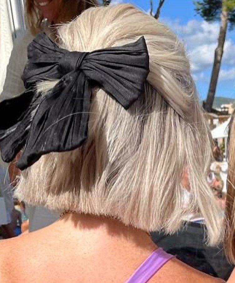 Icy blonde bob